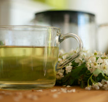 Load image into Gallery viewer, New Seasons stock is ready. Elderflower, Elderberry & Hibiscus Herbal Tea Jar