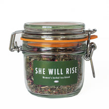 Load image into Gallery viewer, Woman's Tea 'She Will Rise' Jar