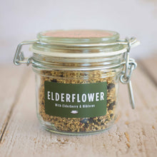 Load image into Gallery viewer, Elderflower, Elderberry & Hibiscus Herbal tea Herbal Tea Herb Heaven Devon Jar