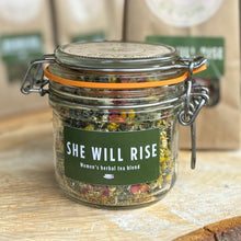 Load image into Gallery viewer, Woman's Tea 'She Will Rise' Jar
