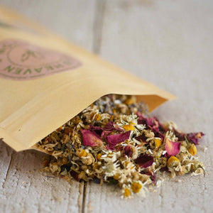 Chamomile & Lavender Herbal Tea-Jar Herbal Tea Herb Heaven Devon Pouch 