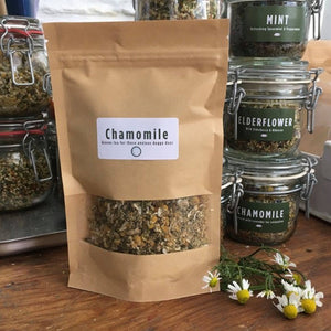 Chamomile Tea for Dogs 'Graces tea' Pouch herbal tea Herb Heaven Devon 