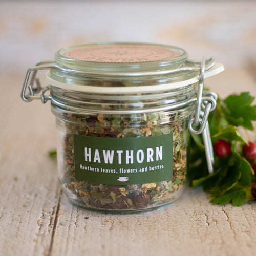 Hawthorn Herbal Tea-Jar Herbal Tea Herb Heaven Devon Jar 