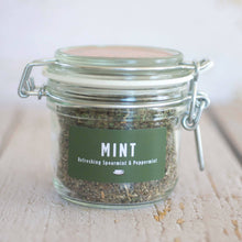 Load image into Gallery viewer, Mint-Spearmint &amp; Peppermint Herbal tea-Jar Herbal Tea Herb Heaven Devon Jar 
