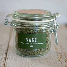 Load image into Gallery viewer, Sage with Lemon Balm and Lemon Verbena Herbal Tea-Jar Herbal Tea Herb Heaven Devon Jar 
